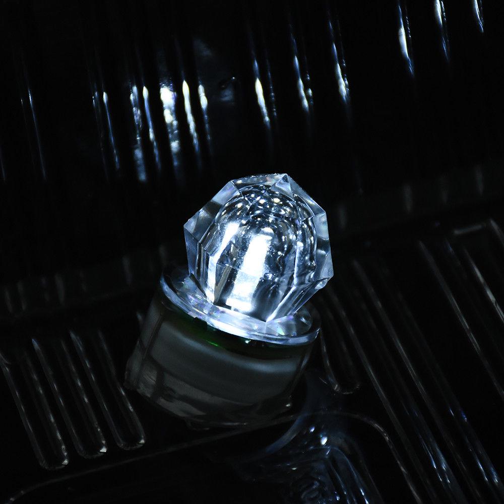 5pcs/Lot Mini LED Fishing Lamp Waterproof Fishing Lure Light Diamond Shape Luminous Underwater Lure Light for Attracting Fish