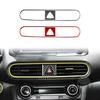 For Hyundai Kona 2018— Car Accessories Carbon Fiber Interior Center Console Air Vent Panel Cover Trim Sticker Modification