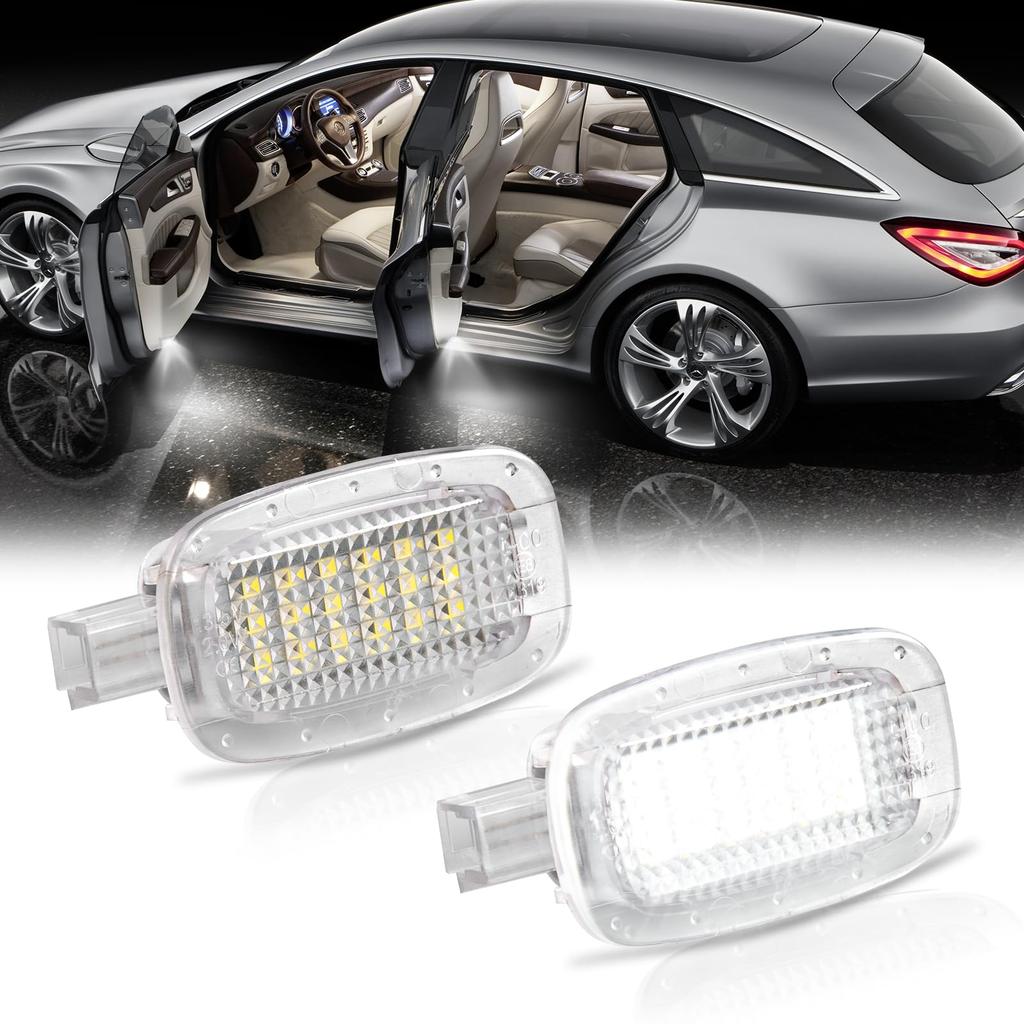 POPMOTORZ LED Curtain Lamp for Mercedes Benz W169 W245 Interior Light W204 Door Welcome