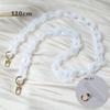 New Phone Chain Accessory Detachable Parts Beige Crossbody Resin Cute Strap Mobile Phone Case Chains Acrylic Shoulder Lanyard Hanging Chain