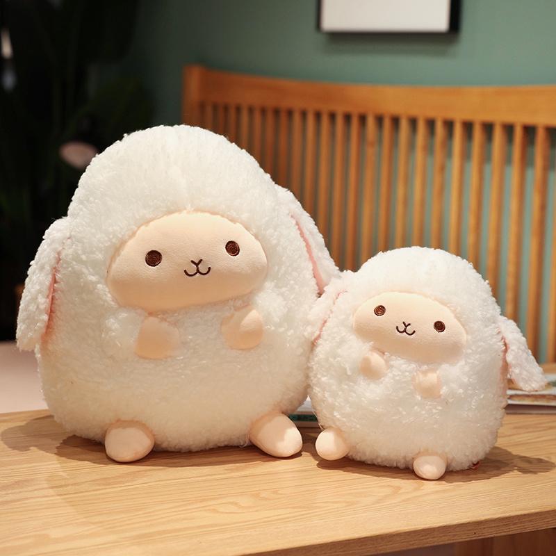 Stuffed Animal Pillow Cartoon Round Ball Sheep Plush Toy Lovely Kids Birthyday Gift Idea Perfect Gift for Special Occasions