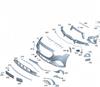 Designed for the New Mercedes-Benz E-Class: Front Bumper Black Crescent and Wind Knife for E260, E300L, E350eL Sport Version W214.