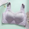 Gypsophila Lifting Seamless Gathered Side Plus Size Underwear Soft Support Adjustment Sexy Lace Bra