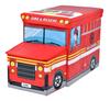 Fire Truck Storage Ottoman - Red