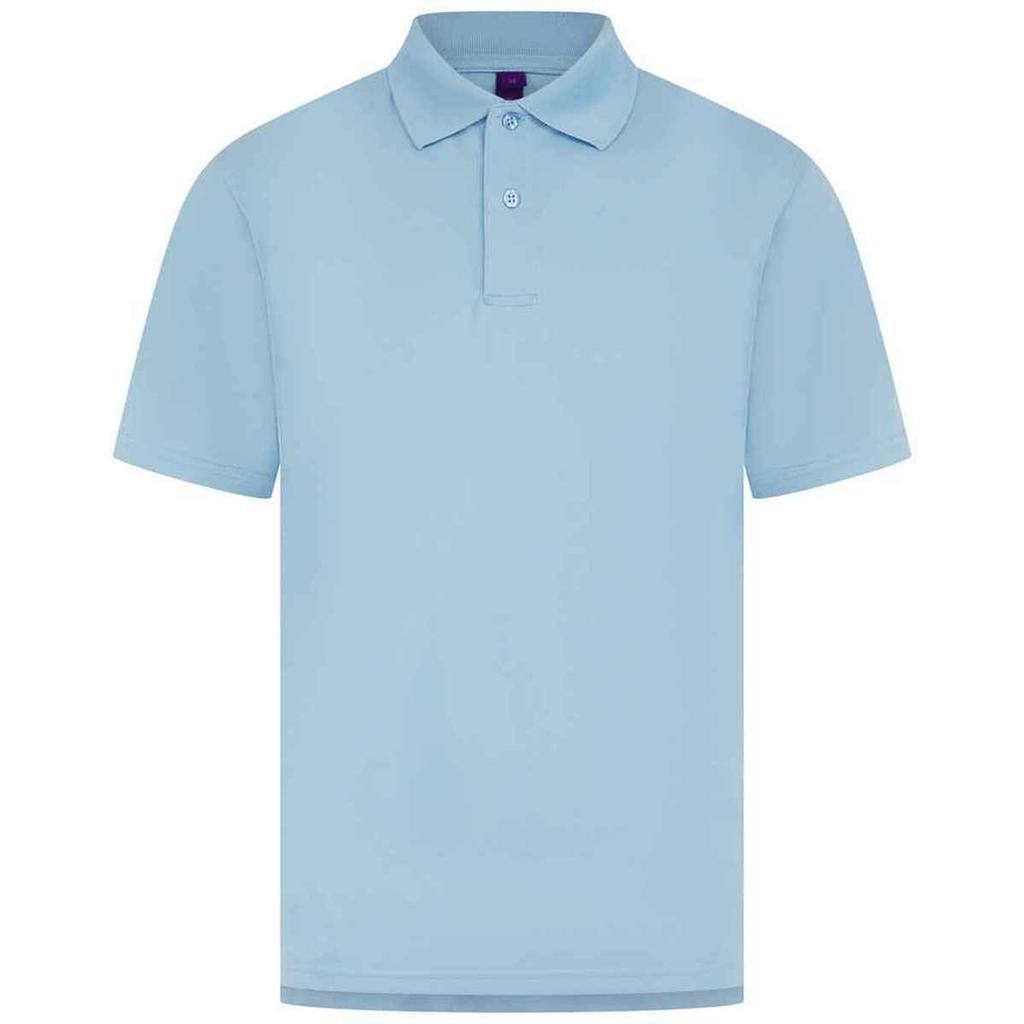 Henbury Mens CoolPlus Moisture Wicking Polo Shirt