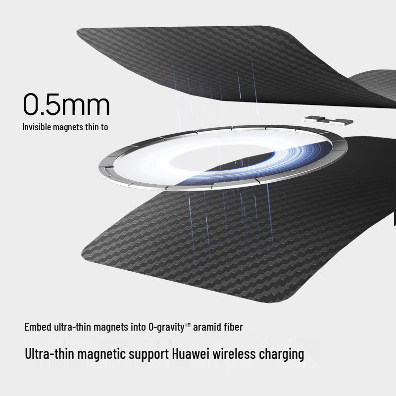 Etui Mondrian Design z włókna aramidowego Kevlar Full-Wrap na zawias do Huawei Mate X6