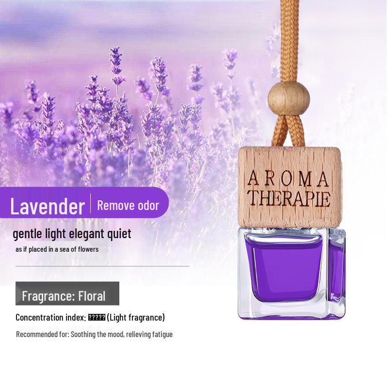 Car Aromatherapy Pendant: Glass Odor Remover for Men & Women's Fragrance