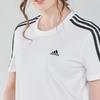 Adidas T Shirts Women's White Crew Neck Moderate Straight Fit GL0778