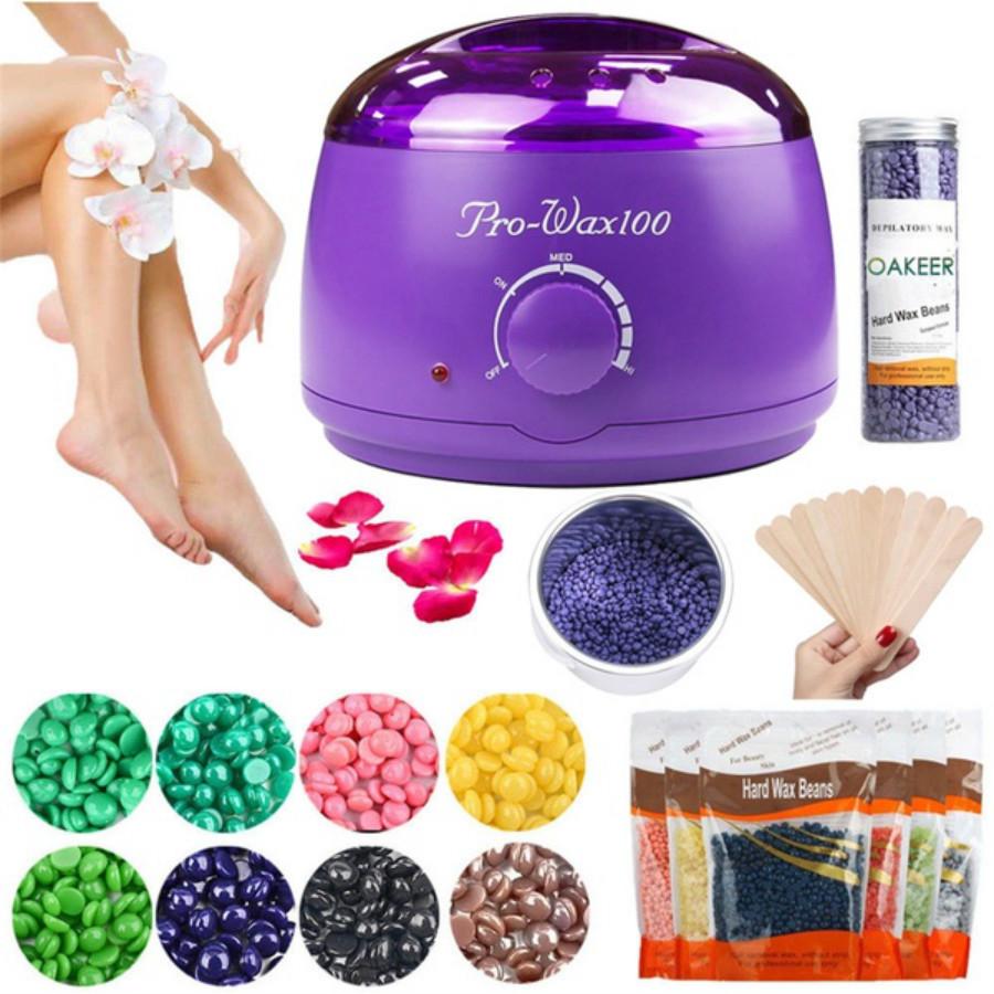 Buy Hair Removal Wax Warmer Kit Wax Heater Machine 500cc 100g Hard Wax