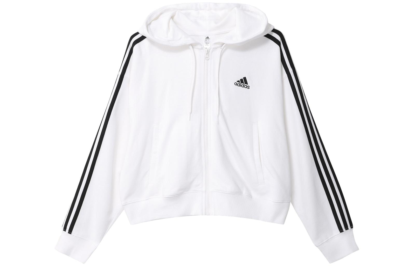 adidas Three-Stripe Hooded Sports Jacket IK8387 L