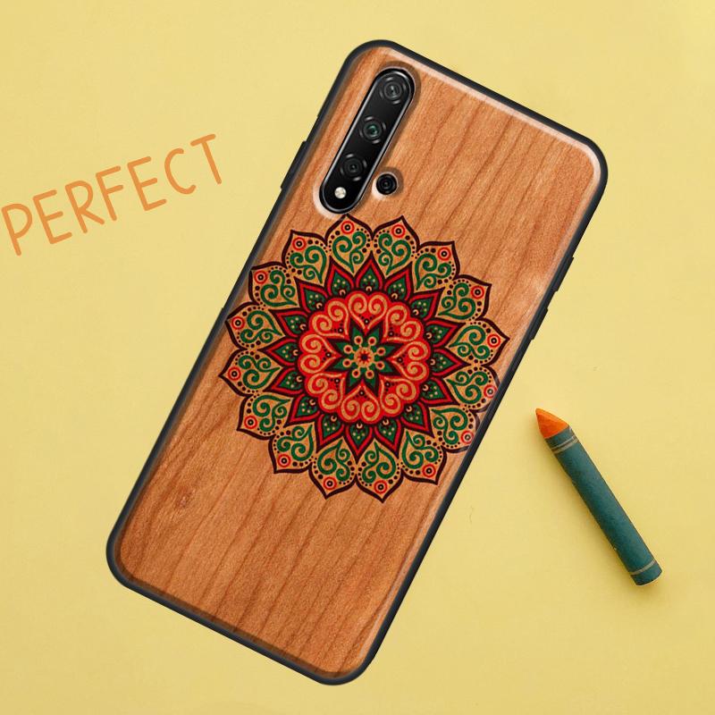 Wood Pattern For Huawei Nova 8i 12i 11i 12s Y73 Y72 Y61 Y91 Y90 Y70 Y60 9 10 SE P30 P40 Lite P60 Pro Case