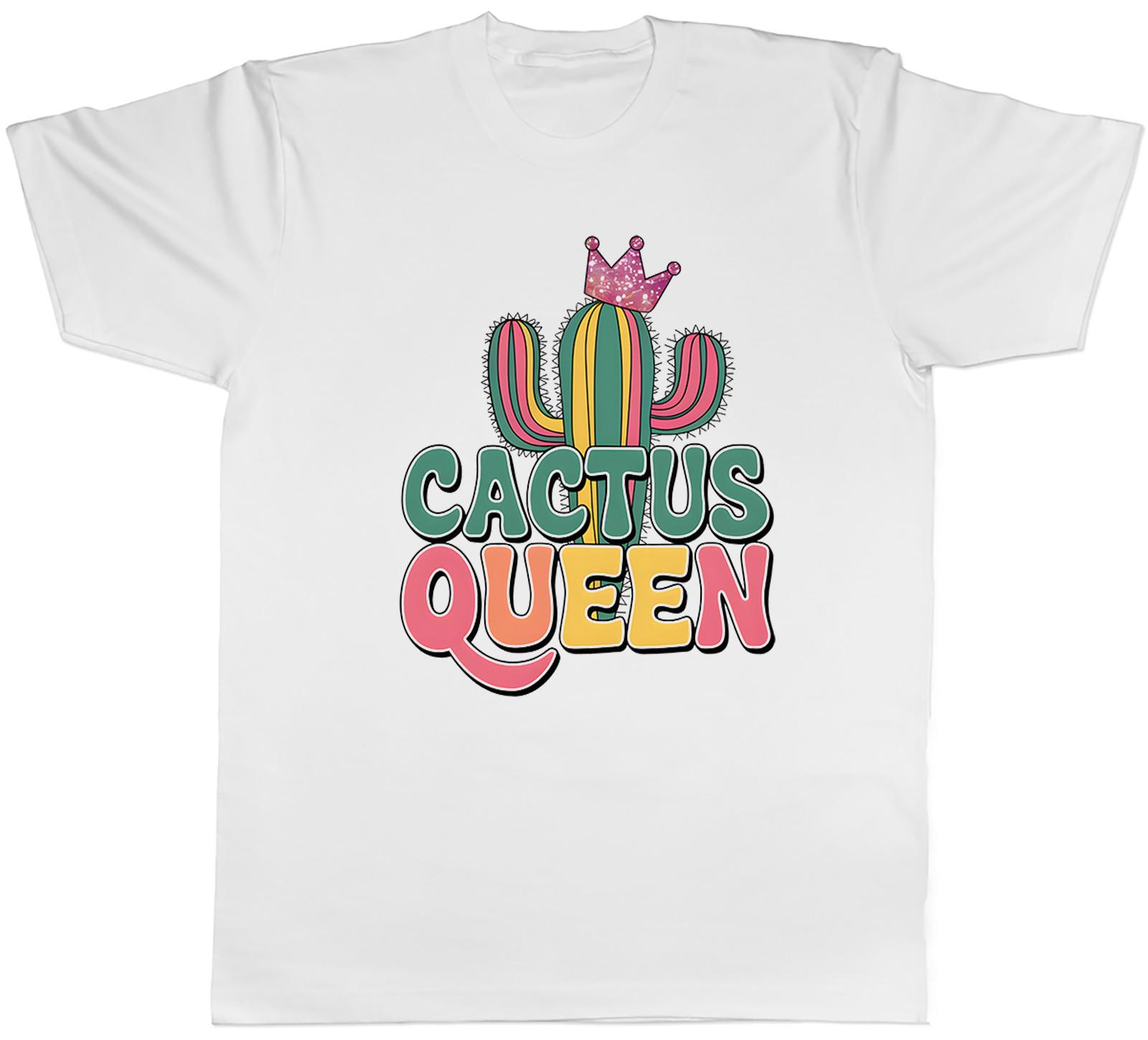 Cactus Queen Thorn Spike Prickly Plant Cacti Mens T-Shirt Tee Gift Top XXXXL