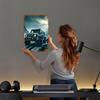 Black Mercedes G-Wagon In Snowy Mountains Metal Signs Car Poster Vintage Home Decor Items Wall Art of Murals Interior Decoration