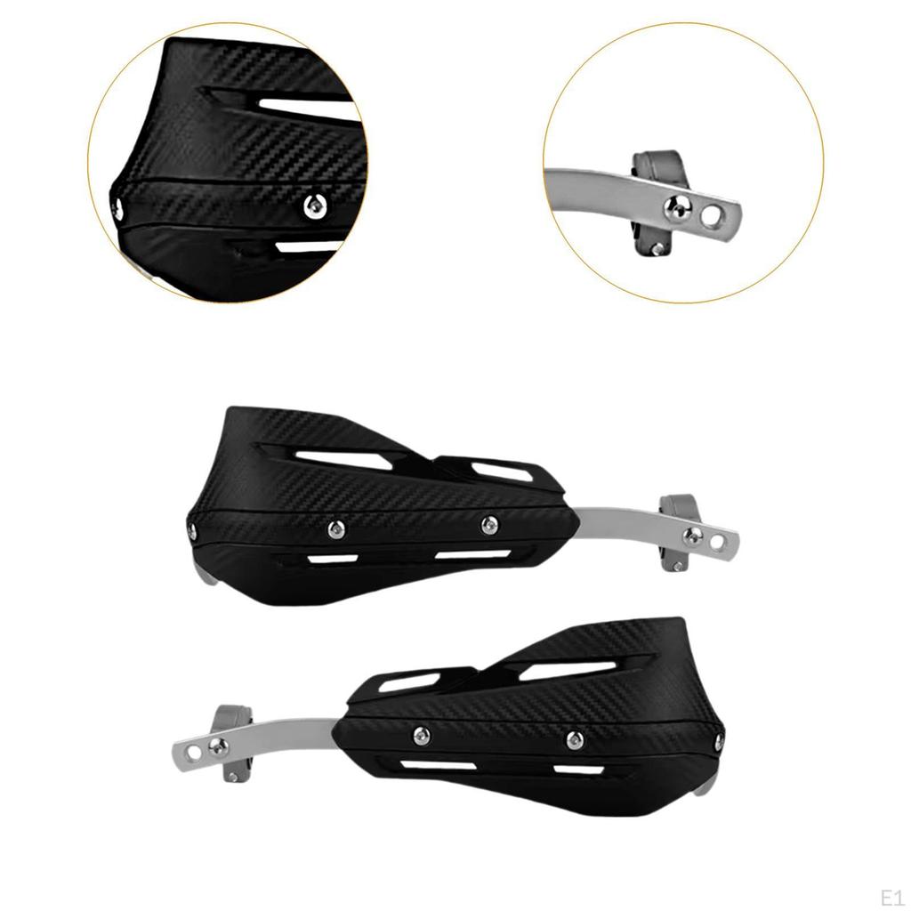 2 Pcs Aluminum Alloy Motorcycle Handguards, Universal MultiPurpose Equipment for Quads, Scooters And