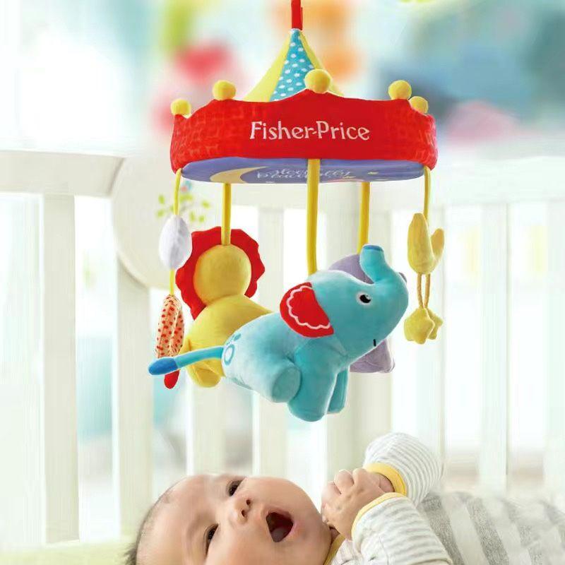 

Fisher Price Rotating Newborn Baby Hanging Fabric Bed Bell Fisher Baby Comfort Bed Bell-Gift Box