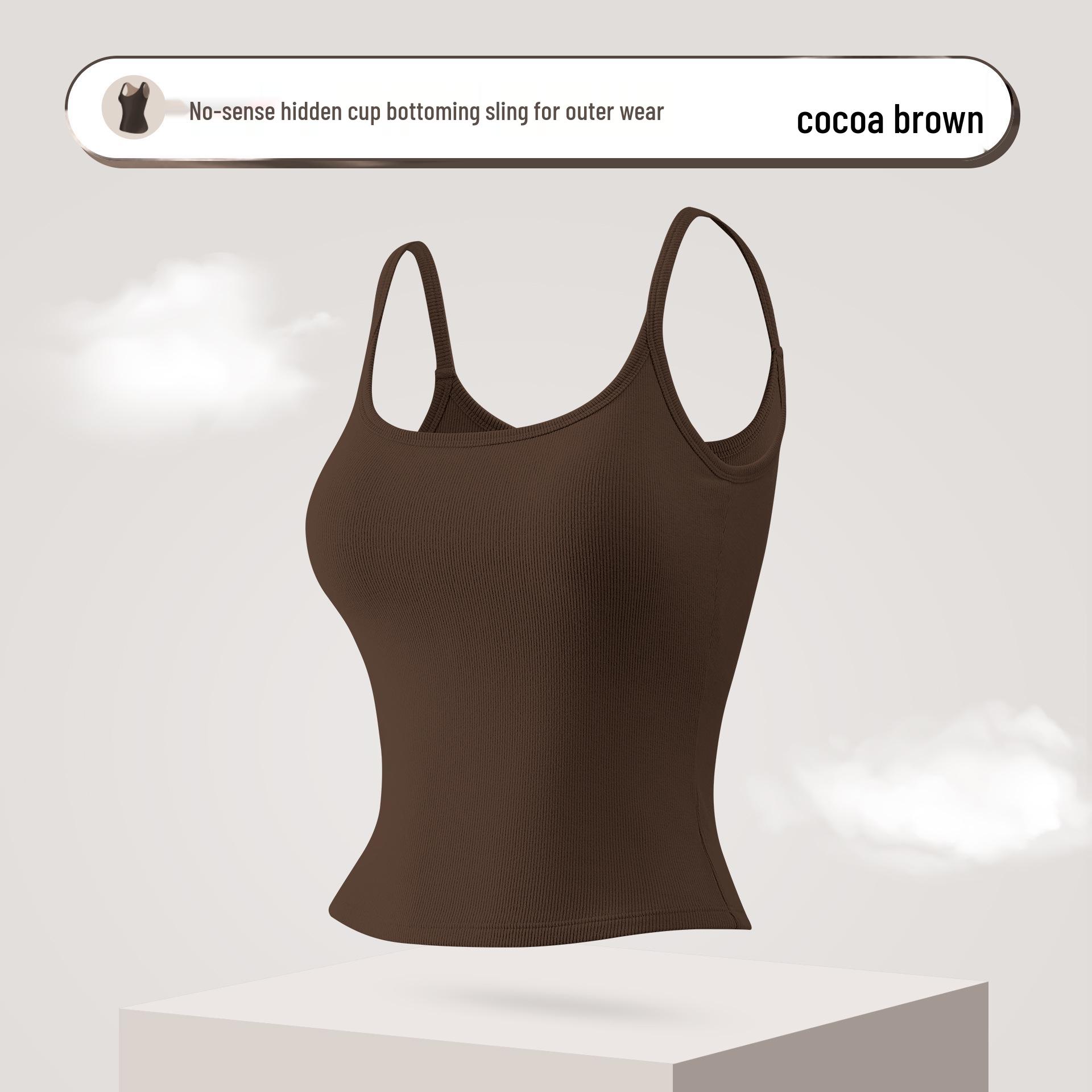 

Женский топ-слинг с нагрудными вкладышами - Универсальный цельный топ-бра M [Soft, Warm, Seamless] Fits 85-110 lbs