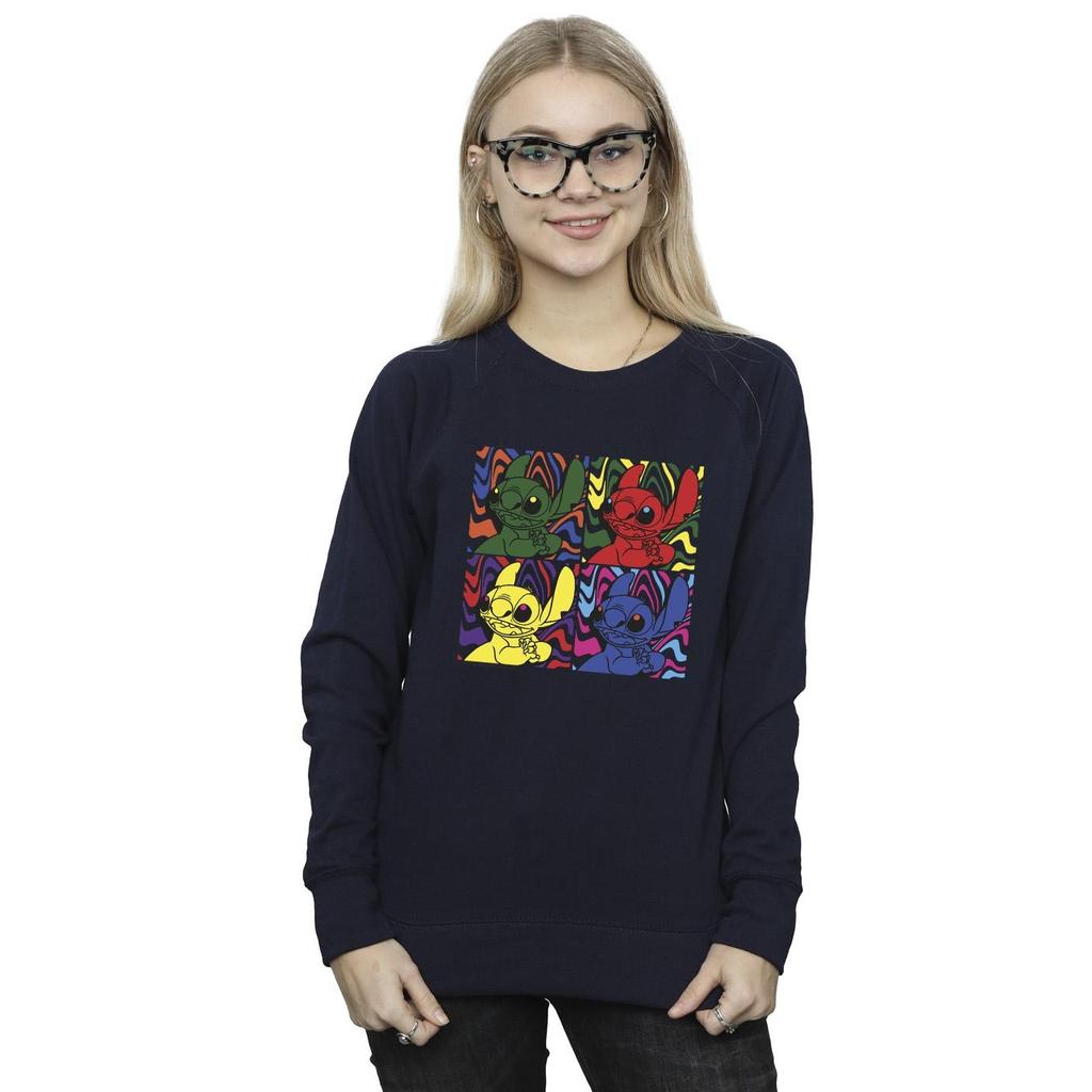 Disney Womens/Ladies Lilo & Stitch Pop Art Sweatshirt