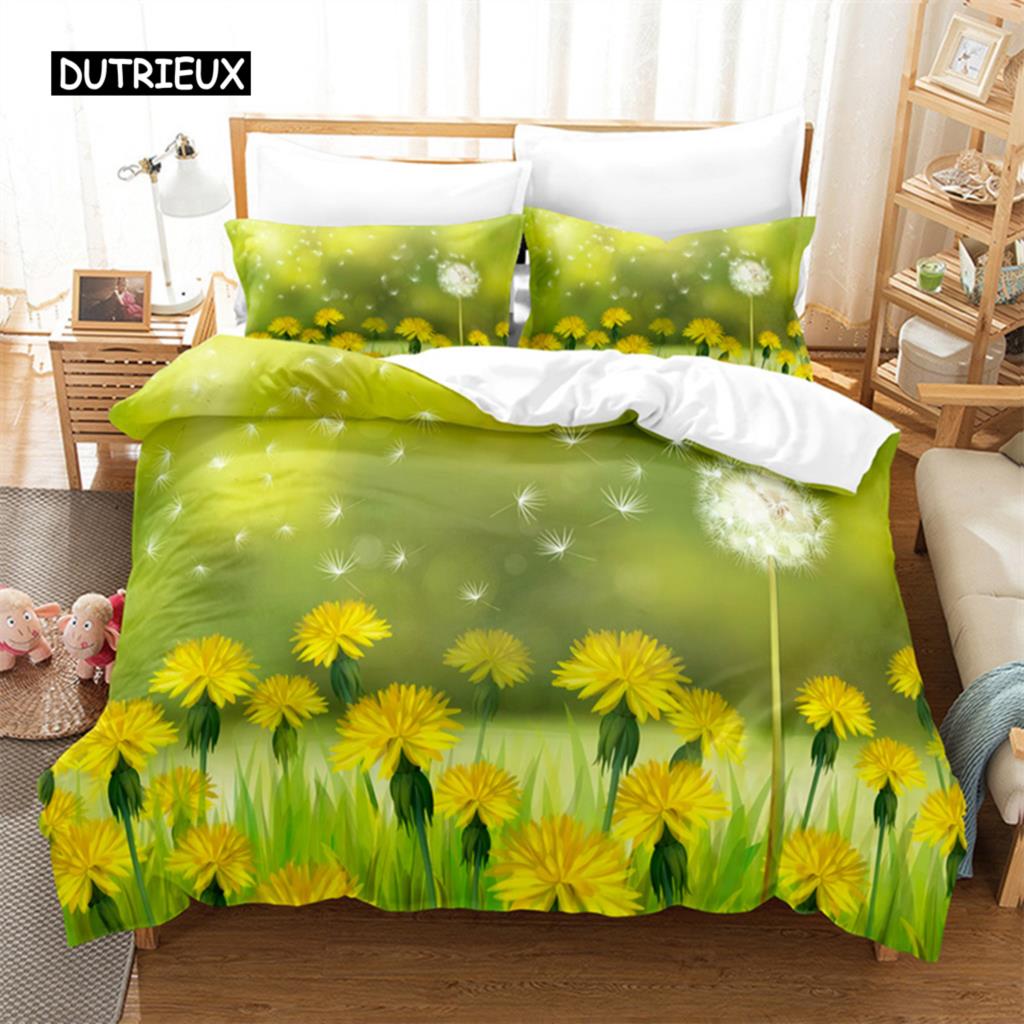 Butterfly Flower Queen Bedding Set Duvet Cover Set Bedding Digital Printing Bed Linen King Size Duvet Cover Set Bedding Set