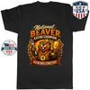 Beaver Eating Champion Graphic T-Shirt Funny Oral Forestry Saying