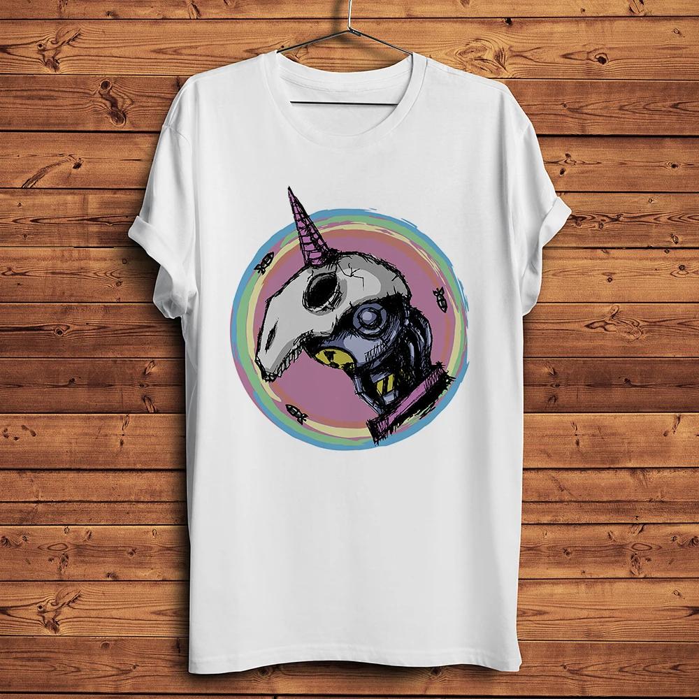 

Nuclear UnicornSkull Warning signs Funny Punk Tshirt Summer New White Casual Short Sleeve T Shirt Unisex Geek Streetwear Tee 4XL