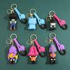 KPOP Demon Hunters Keychain, Tiger Character PVC Figure Keychain, Cute Harajuku Style Key Ring for Kids & Fans Halloween