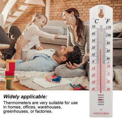 Wall Hung Hang Form Thermometer ABS Outdoor Garden House Garage Indoor House Office Room Portable Thermometer Controller