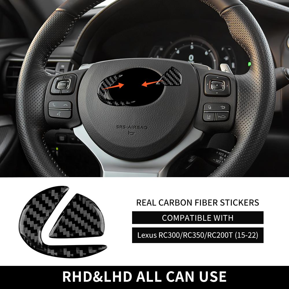 

Real Soft Carbon Fiber For Lexus RC300 RC350 RC200T 2015 2016 2017 2018 2019 2025 2025 2025 2025 2025 Steering Wheel Sticker