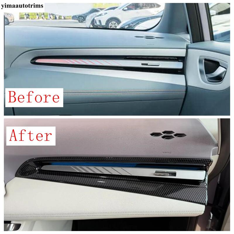 Central Control Dashboard trument Panel Screen Frame Cover Trim ABS Carbon Fiber Accessories Interior For MG 4 2026 2027