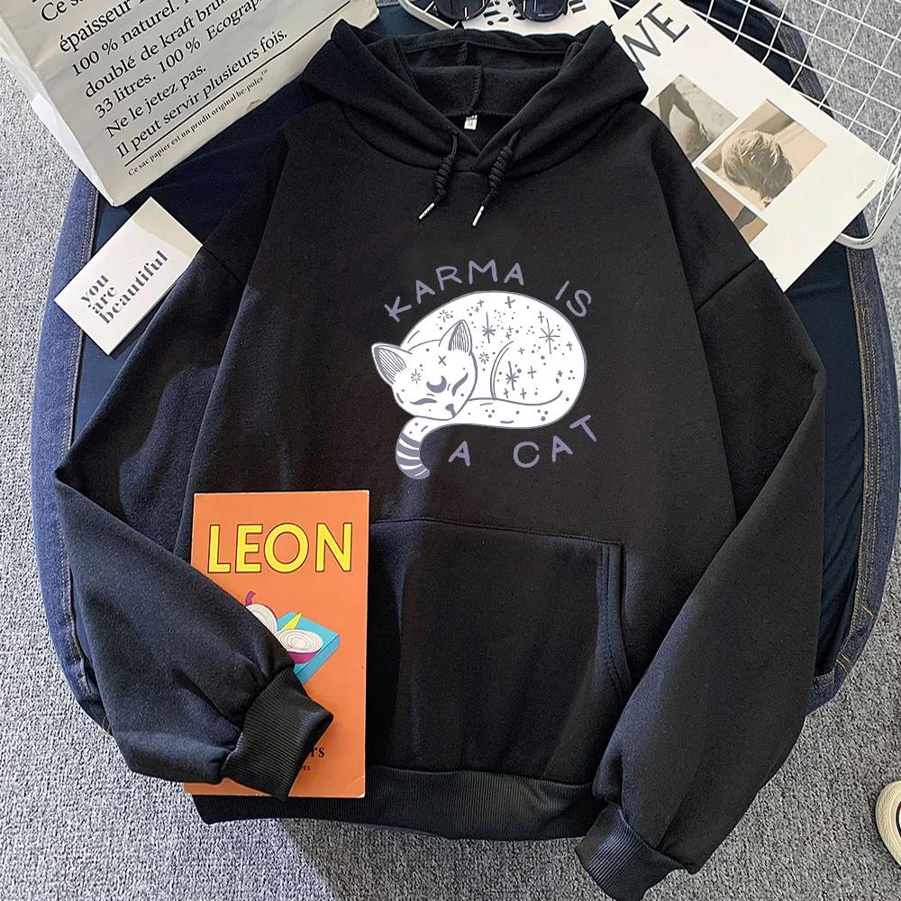 

The Eras Tour Karma Is A Cat 2D Print Men/Women Hoodies Casual Oversize Pullovers Popular Streetwear Fashion Sweatshirts Unisex 3XL