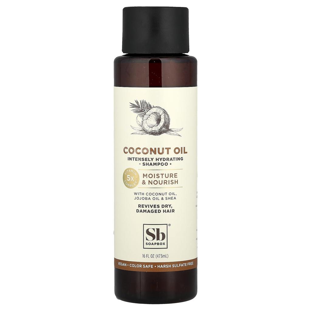 Shampoo, Moisture & Nourish, Coconut Oil, 16 Fl Oz (473 Ml)