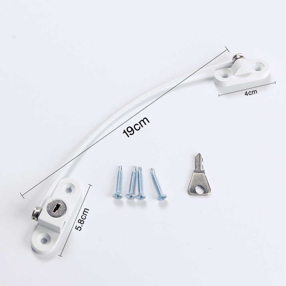 Window Restrictor Safety Device Key Lock Child Safe For Home Sliding Limit Lock Furniture Hardware