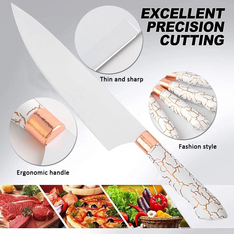 Multi-tool Knife Stand Kitchen Scissors Professional Multipurpose Knife Stainless Steel Utility Knife Chef Knife Cooking Tool Set of Kitchen Knives