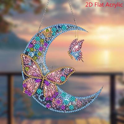5D DIY Cartoon Drawing, Single-sided Irregular Shape, Crystal Diamond Colored Butterfly, Acrylic, Diamond Painting, Handmade Decoration, Birthday Gift