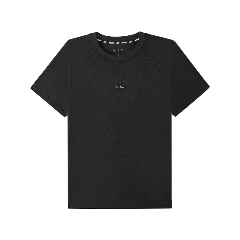 Skechers Round Neck Knitted Pullover Slim Fit Short Sleeve Raglan T-Shirt Women tops L226W005-0018 L