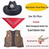 Western Cowboy Halloween Costume Set for Adults & Children - Perfect for Parent-Child Performances