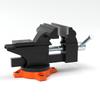 Bench Vise, 4.5-inch Jaw Width 3.3-inch Jaw Opening , 240-Degree Swivel Locking Base Multipurpose Vise w/ Anvil, Heavy Duty Cast Iron Workbench Vise