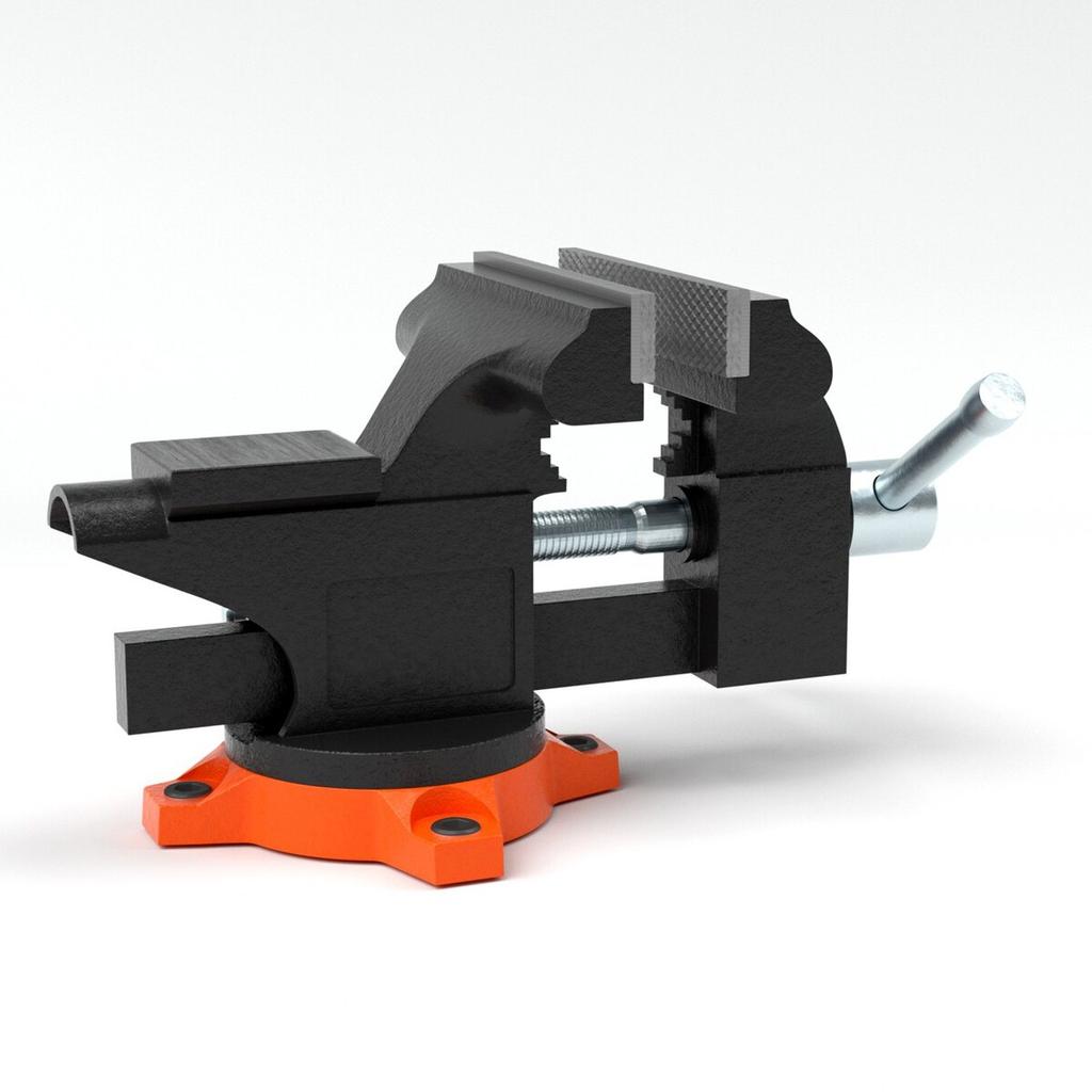 Bench Vise, 4.5-inch Jaw Width 3.3-inch Jaw Opening , 240-Degree Swivel Locking Base Multipurpose Vise w/ Anvil, Heavy Duty Cast Iron Workbench Vise