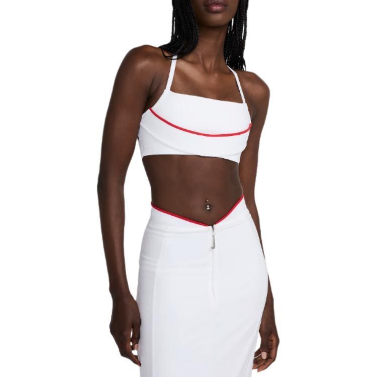 (WMNS) Nike x Jacquemus Sports Bra Asia Sizing White Women s FV5679-100 XL