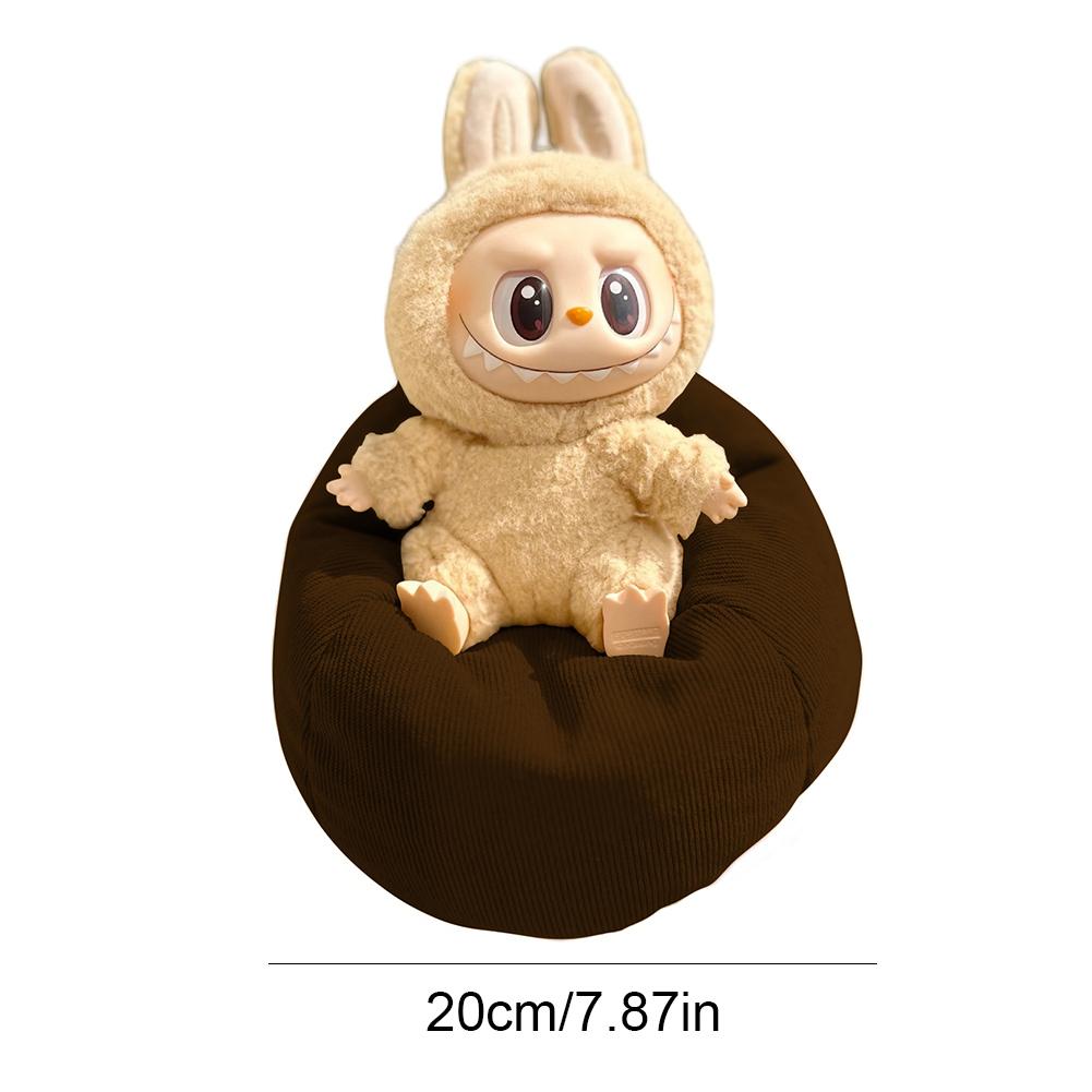 For 17cm Labubu Mini Chair Bjd Doll Room Decoration 2nd Generation Sitting Party Series Doll Sofa Car Mini Safety Sofa Toy Gifts