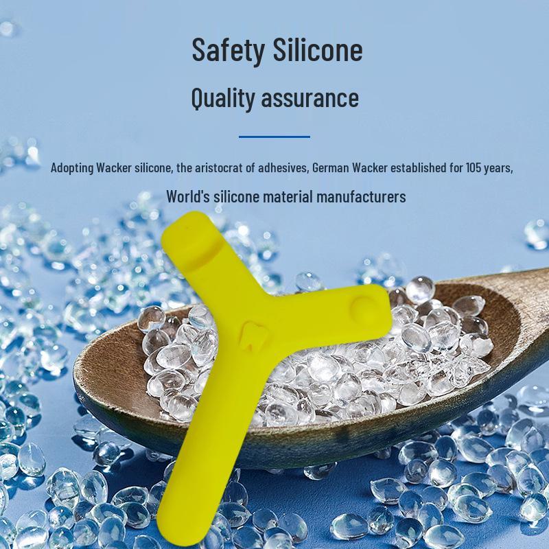 Y-förmiger kieferorthopädischer Kauspender für die Retention von unsichtbaren Alignern