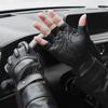 Sheepskin sports half-finger gloves outdoor military fans tactical gloves locomotive fitness protective cycling gloves summer
