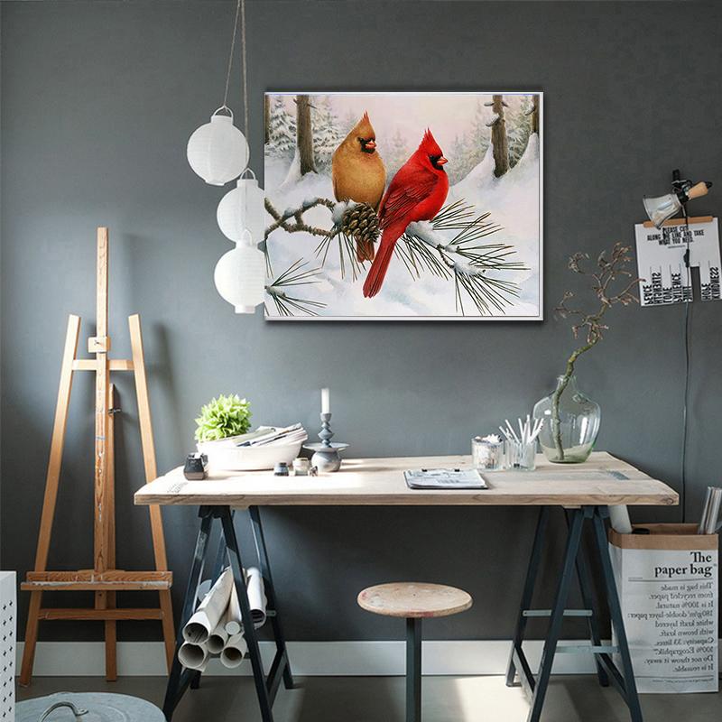 Full Square Drill Diamond Painting Winter Snowman 5D DIY Diamond Embroidery Christmas Rhinestones Pictures Home Decor