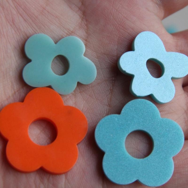 Flower Shaped Silicone Accessory Mold Earrings and Necklace Charm Mould Epoxy Pendant Molds Unique Jewelry Making Tool