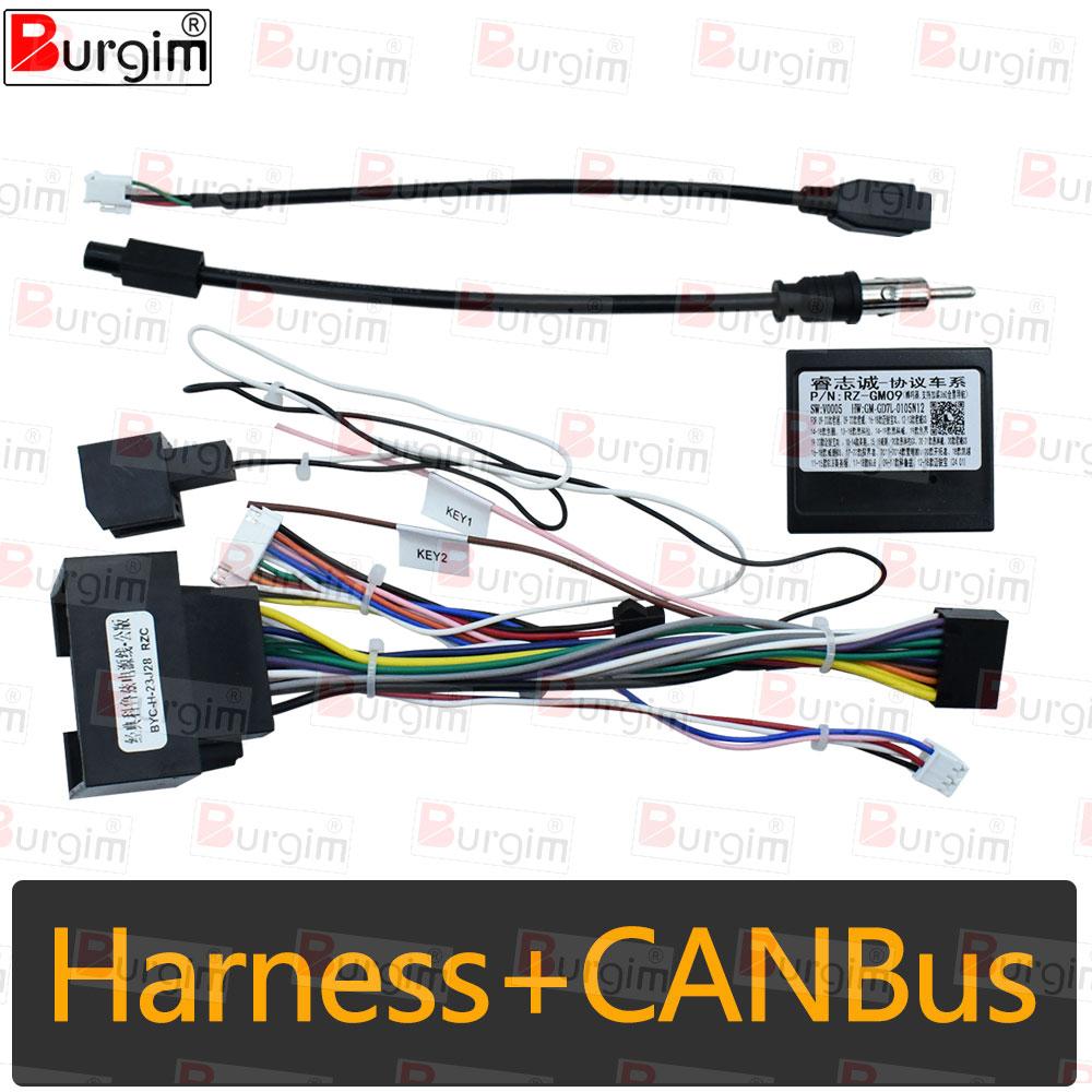 Car Radio Fascias Frame For OPEL MERIVA 2010-2014 9 Inch 2DIN Stereo Panel Wiring Harness Power Cable Adapter Canbus Decoder