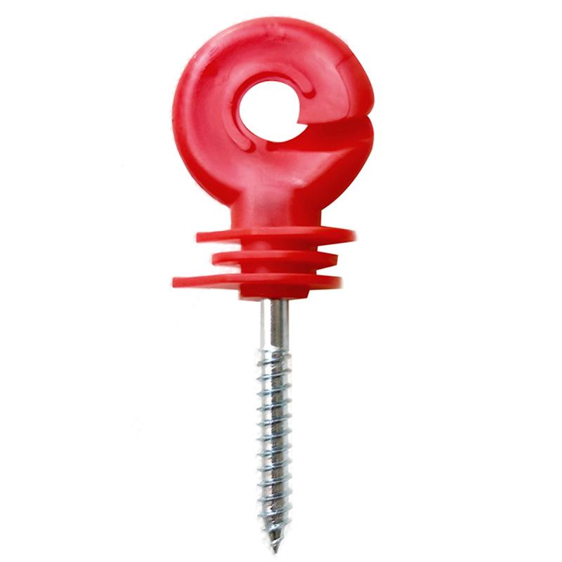 Electric Fence Insulator for Wooden Stakes - Livestock Pasture System