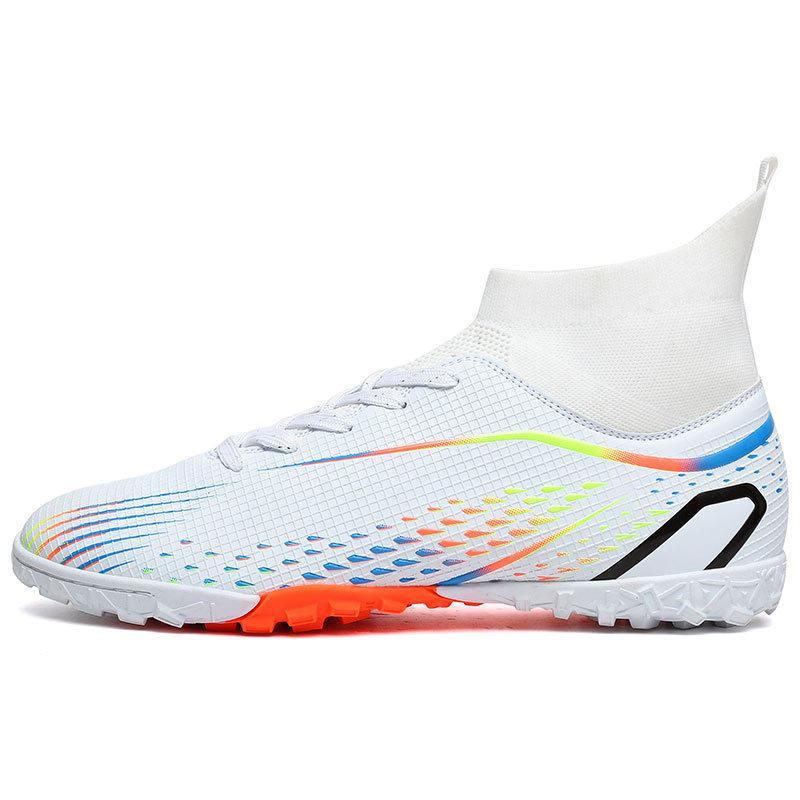 Spot high-top football shoes long broken nails men and women youth outdoor sports competition training football shoes