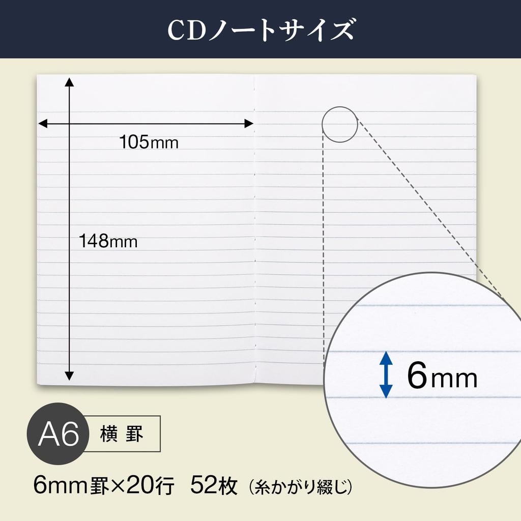Apica Premium CD Horizontal Includes 2 Plus CDS01T Notebook, Ruled, A4, CDS150Y, Notebooks, CDA6,