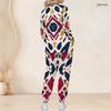 Women Plus Size Printed Nurse Scrub Set V Neck Long Sleeve Top With Pockets And Long Pants