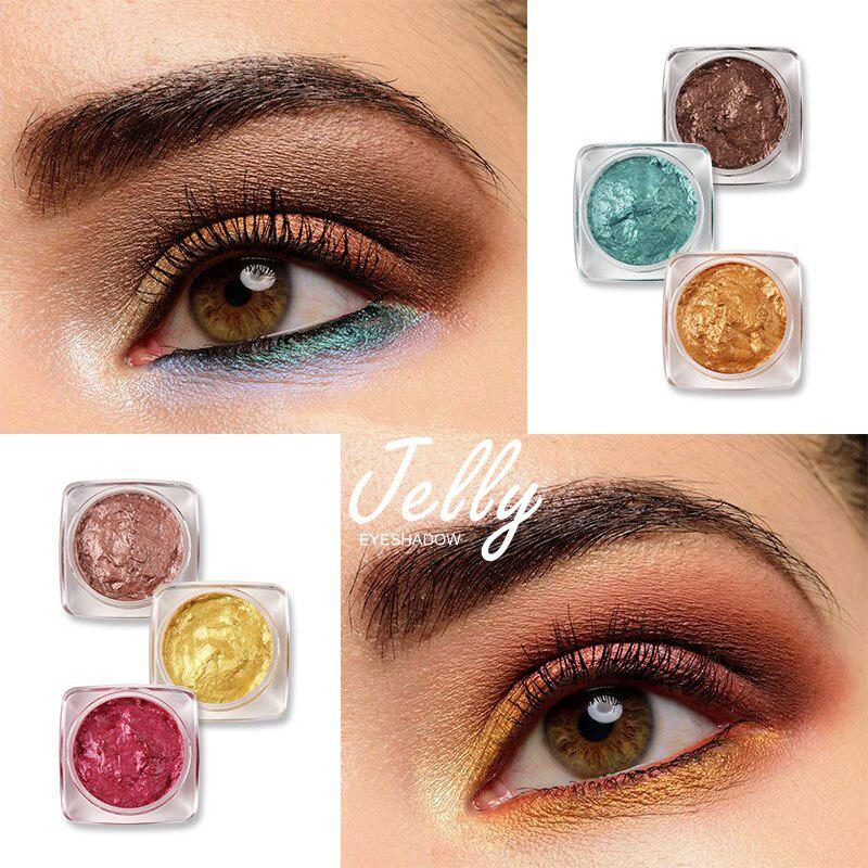 Buy 12 Color Glitter Jelly Eye Shadow Brightening High Light Eyeshadow