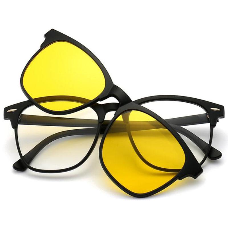 

Magnet Clip Half Frame Myopia Glasses 0 -0.5 -1.0 -2.0 To -6.0 Hyperopia Sunglasses +0.5 +1.0 +2.0 To +6 0